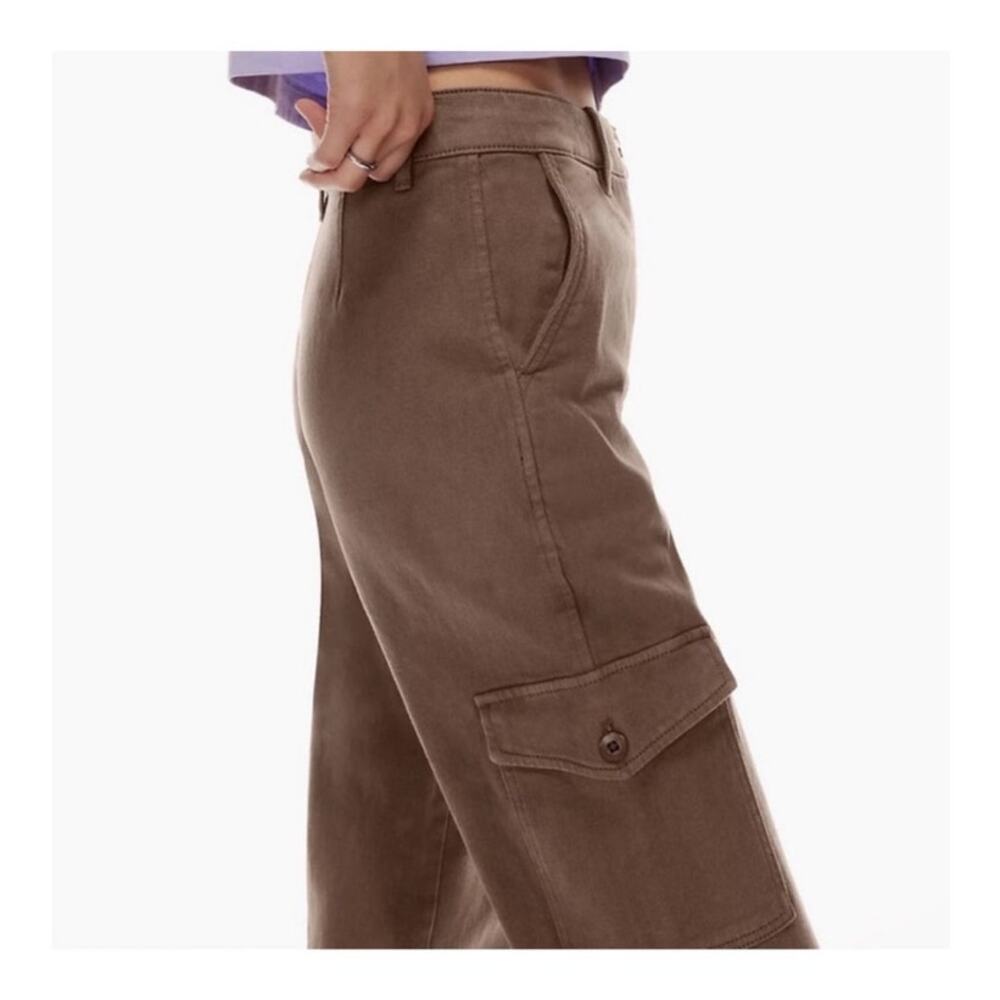 Aritzia Wilfred Free Modern Cargo Pants Taupe size 6 - Picture 3 of 15